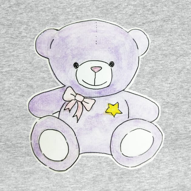 Purple Teddy by amandachenlee